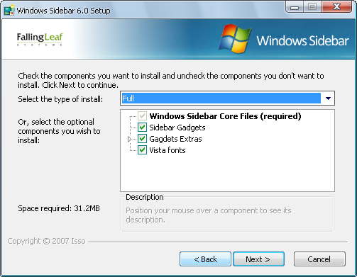 Windows Vista Sidebar Stopped Working