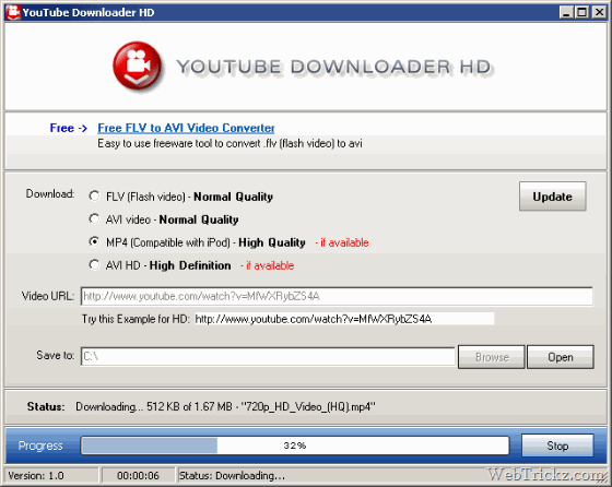 Download High Quality and High Definition videos from YouTube
