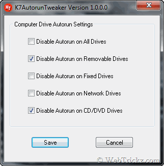 K7 AutoRun Tweaker