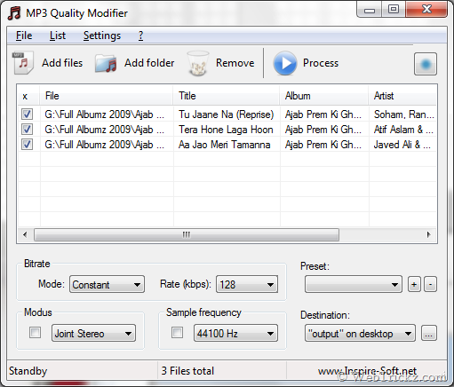 MP3 Quality Modifier