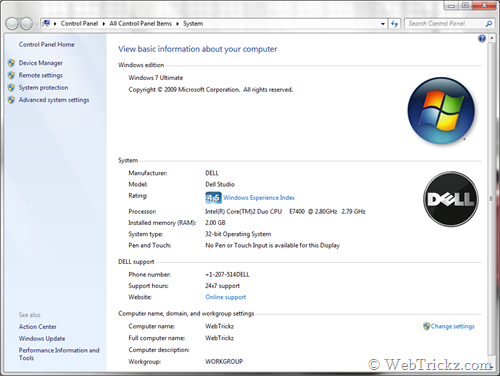 Windows Vista Ultimate Dell Oem Battery