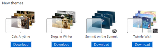 New Windows 7 themes