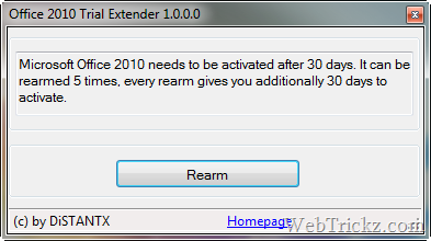 Office 2010 Trial Extender