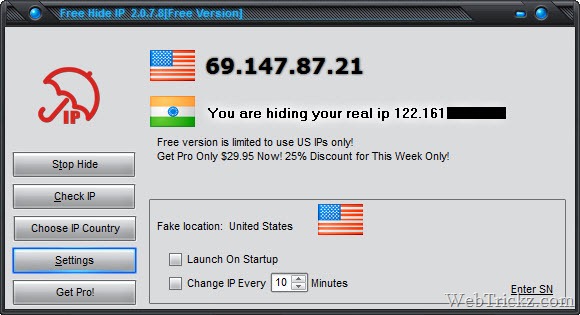 Free Hide IP