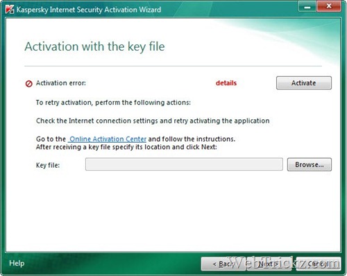 activate kaspersky 2011 using key file