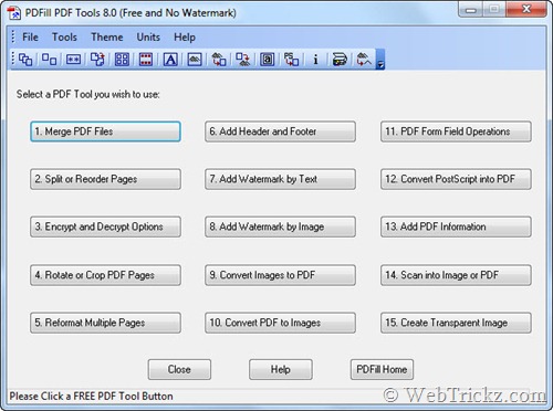 PDFill PDF Tools_15 Free pdf tools