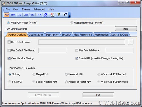 PDFill PDF and Image Writer 