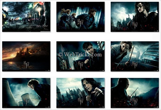 Harry Potter and the Deathly Hallows_Windows 7_Theme