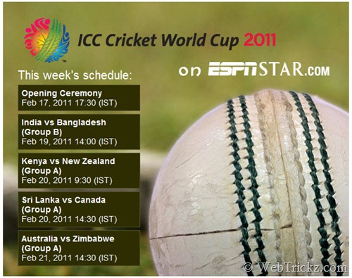 World Cup 2011 Opening Ceremony Live. ICC Cricket World Cup 2011