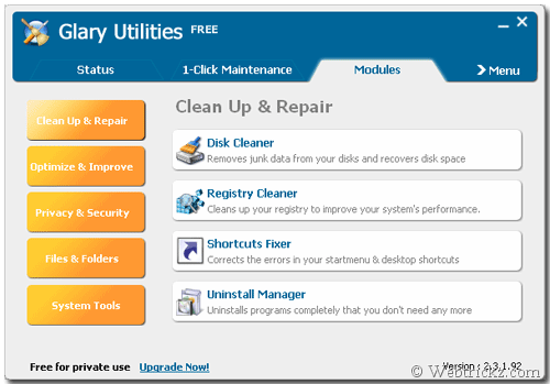 free instal Glary Utilities Pro 5.208.0.237