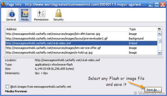 How to Save and Open Flash (.swf) files from WebPages