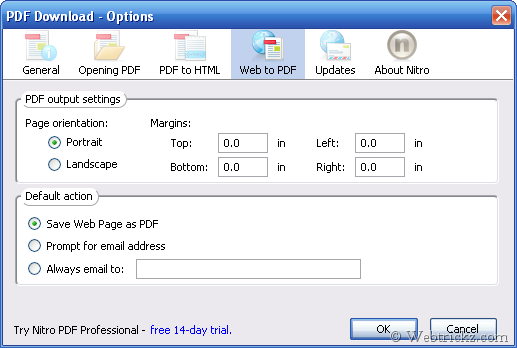 PDF Options