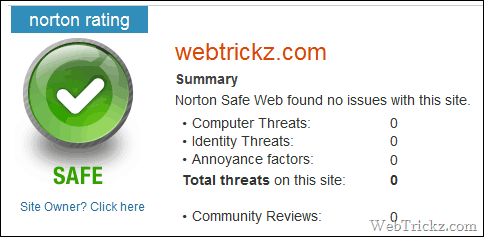 norton safe web