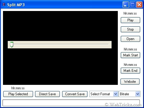 Split MP3 and save to many formats