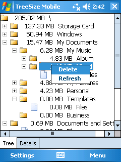 TreeSize Mobile - Manage Smartphone memory usage