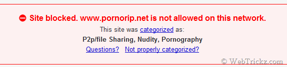 site blocked