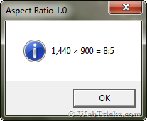 Aspect ratio 