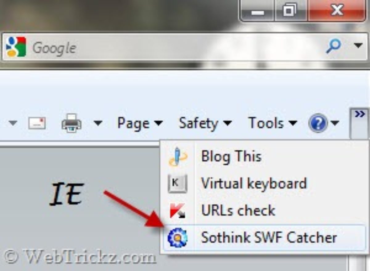 save swf files in chrome