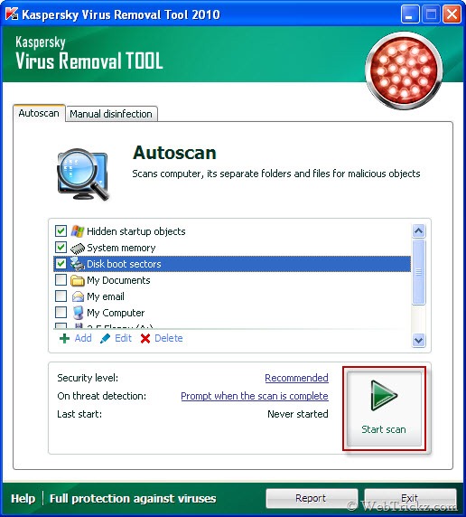 uninstall kaspersky endpoint security 10 without password