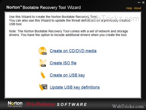 norton bootable recovery tool update definitions