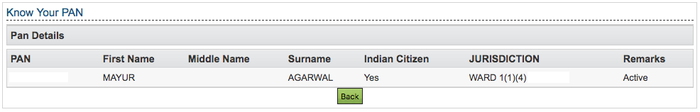 Find Lost PAN Card Number Online In India