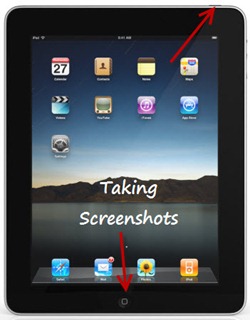 Taking screenshot in iPad