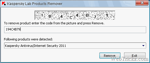 Kaspersky 2011 Removal tool