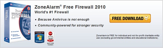 ZoneAlarm Free Firewall 2010 