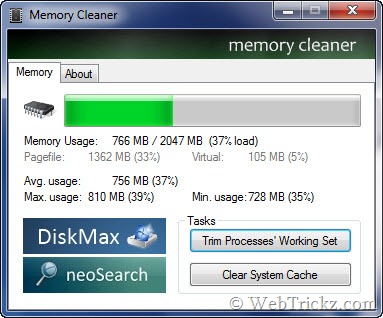 physical memory cleaner