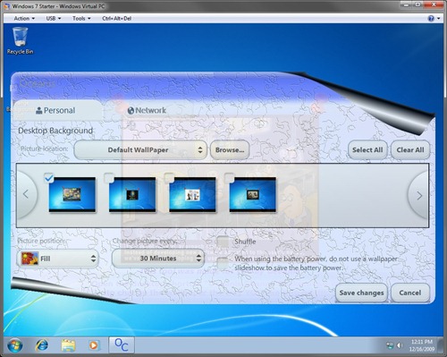 How to change Desktop Wallpaper in Windows 7 Starter