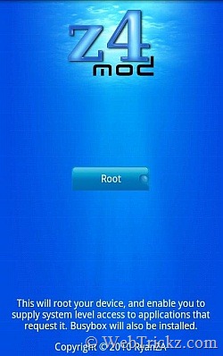 how to root samsung galaxy tab using z4root