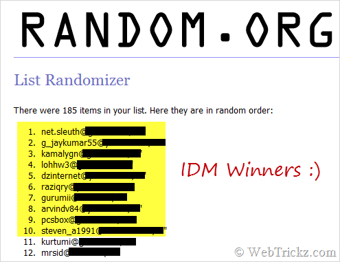 IDM Winners