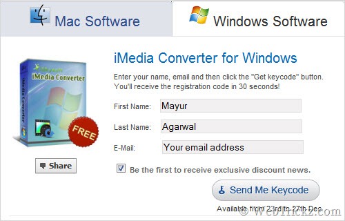 Grab Free License Of Iskysoft Imedia Converter For Windows