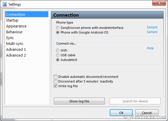 myphoneexplorer usb connection problem