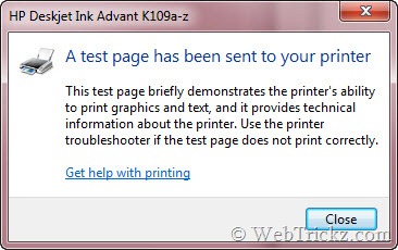 test page_dialog box