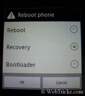 Reboot options