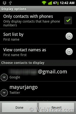contacts_display options