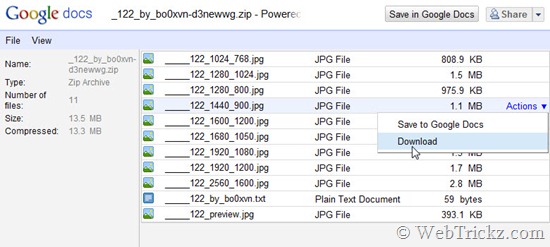 zip files online