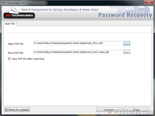 PDF Password Remover 