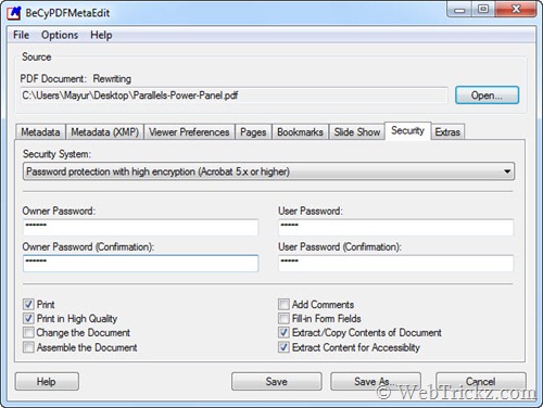 java example to remove pdf password protection