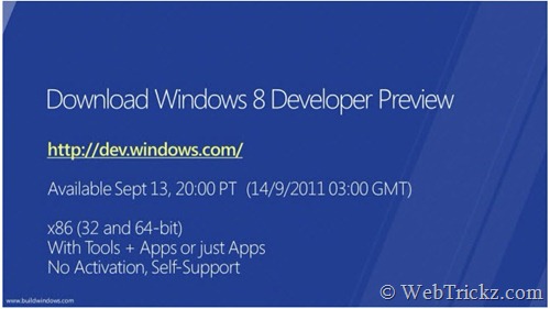 Windows 8 Developer preview