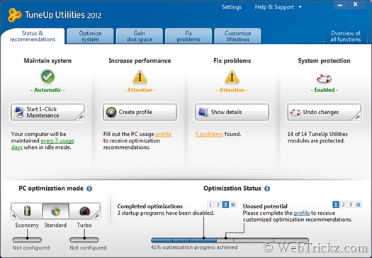 TuneUp Utilities 2012