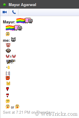 google plus chat emoticons