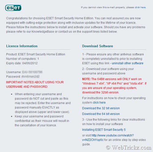 eset trial license