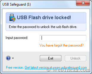 USB Safeguard-unlock-flash-drive