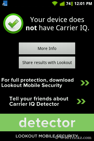 Carrier IQ Detector