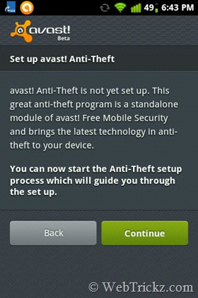 Установить avast anti theft