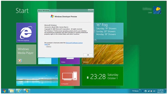 Windows 8 TP_Windows 7 Metro UI
