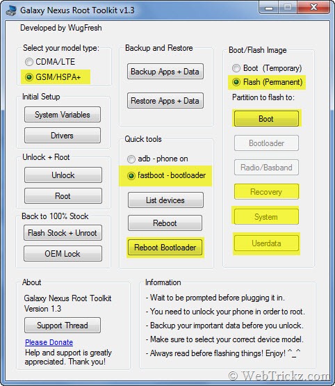 Galaxy Nexus Root Toolkit