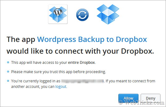 back up to dropbox plugin for wordpress